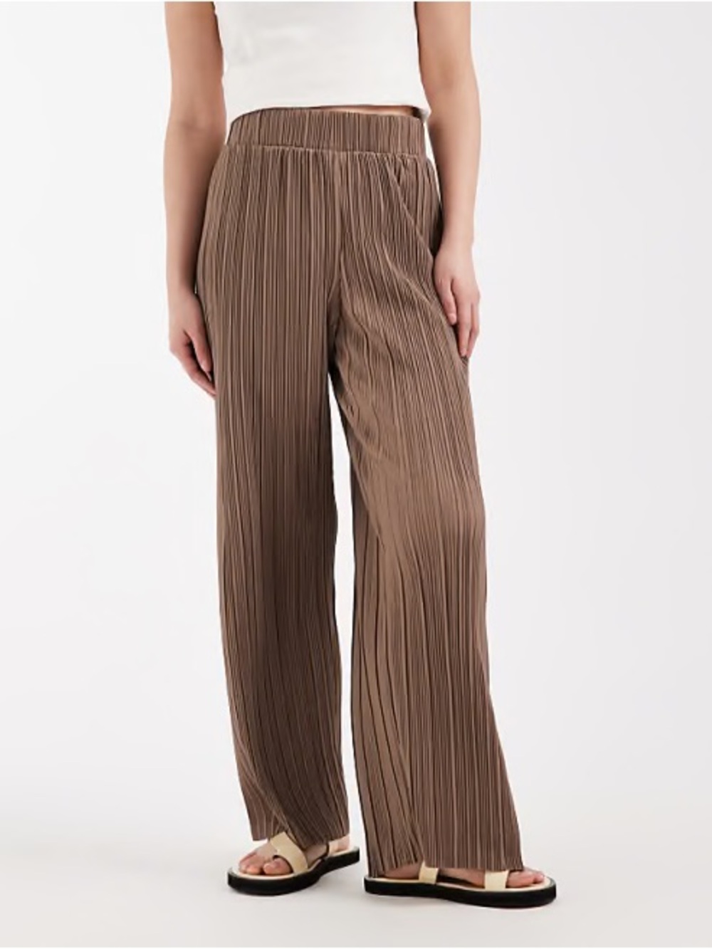 Mango Pleated Wide-Leg Pants